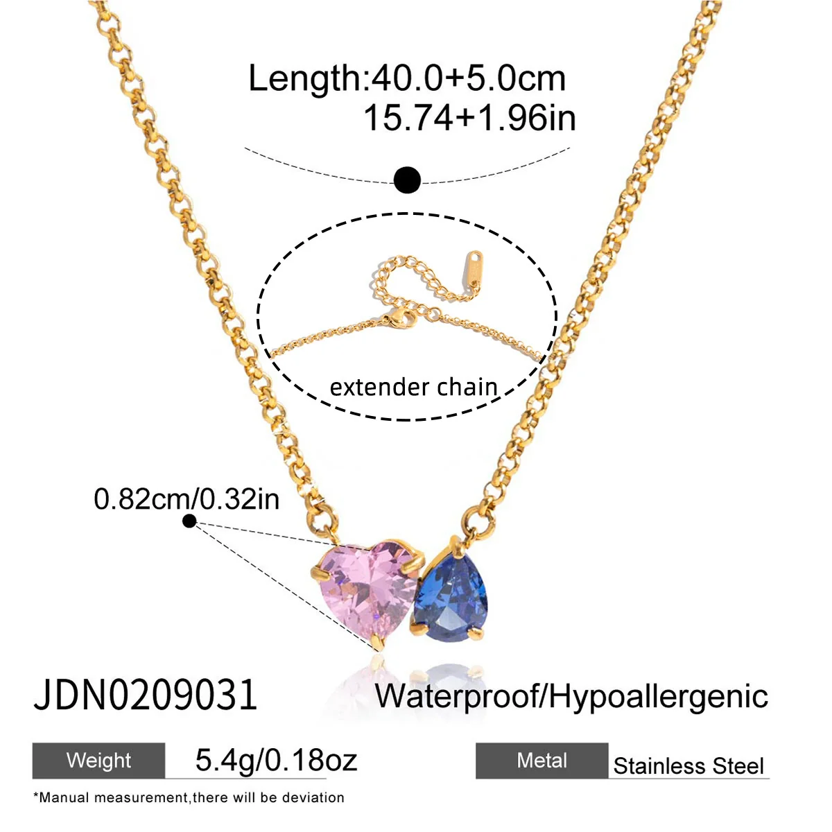 Wholesale Ins Style Geometric Stainless Steel Electroplated Necklace For Women - Image 5