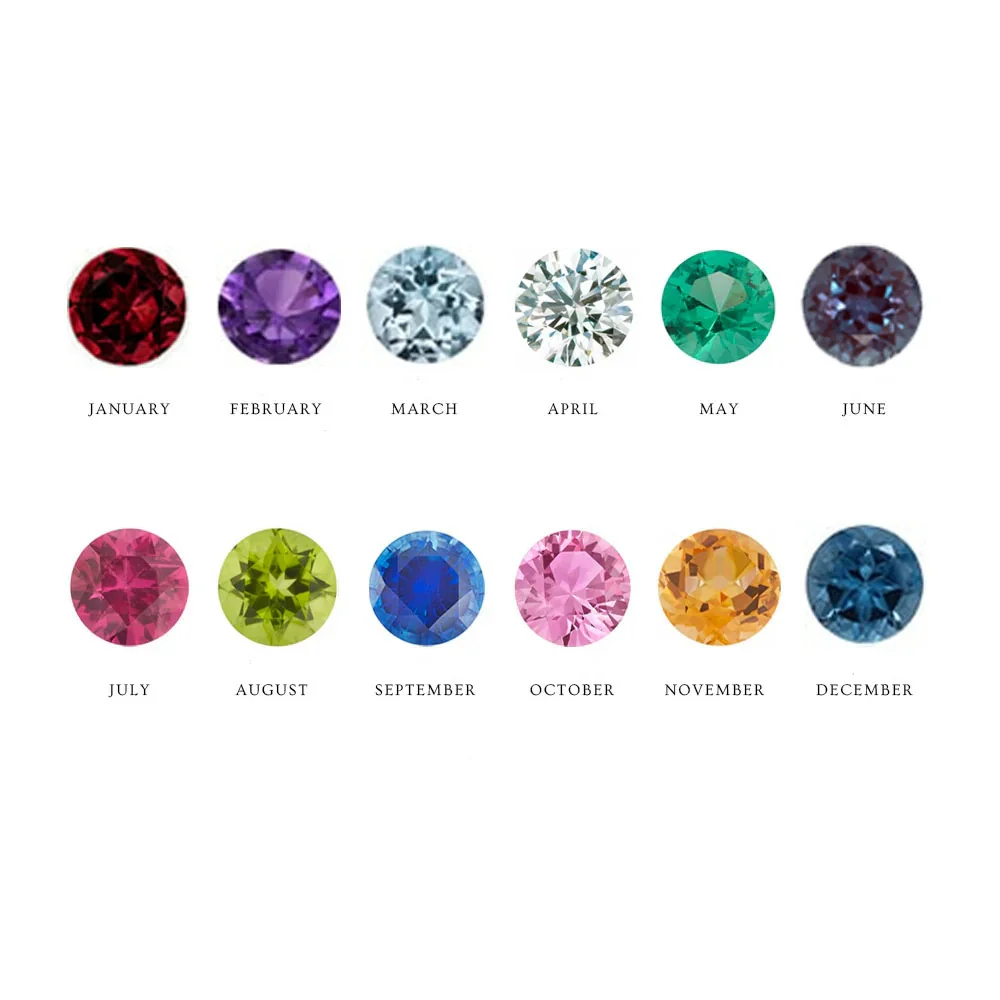 Wholesale Ins Style Minimalist Starry Sky Birthstone Copper Pendant Electroplated Jewelry Accessories - Image 6