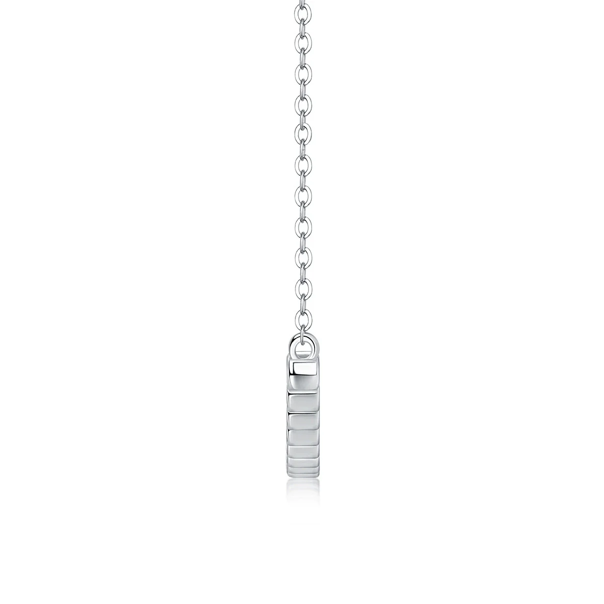 Wholesale Jewelry 925 Silver Moissanite Inlay Geometric Cross Chain Necklace For Women - Image 3