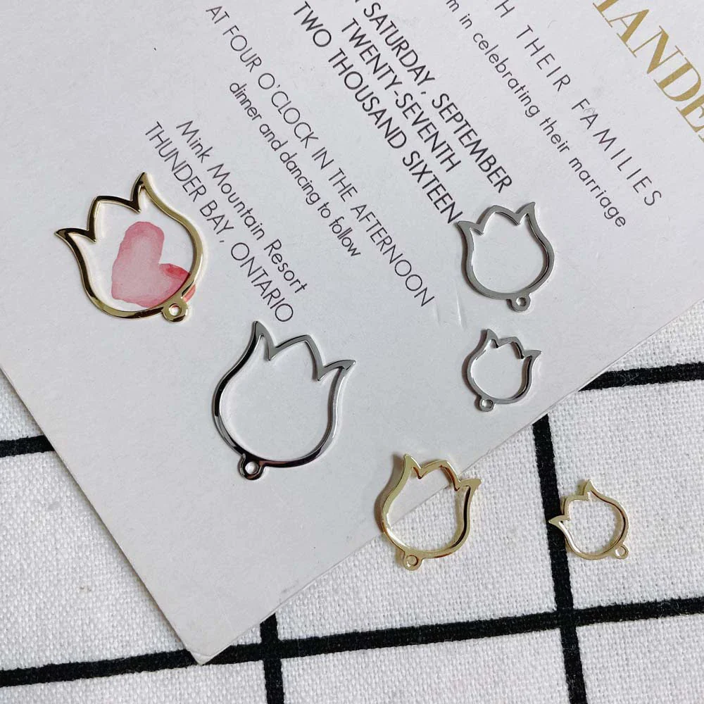 Wholesale Jewelry Accessories Copper Alloy Real Gold Plated Morning Glory Earrings - Image 2
