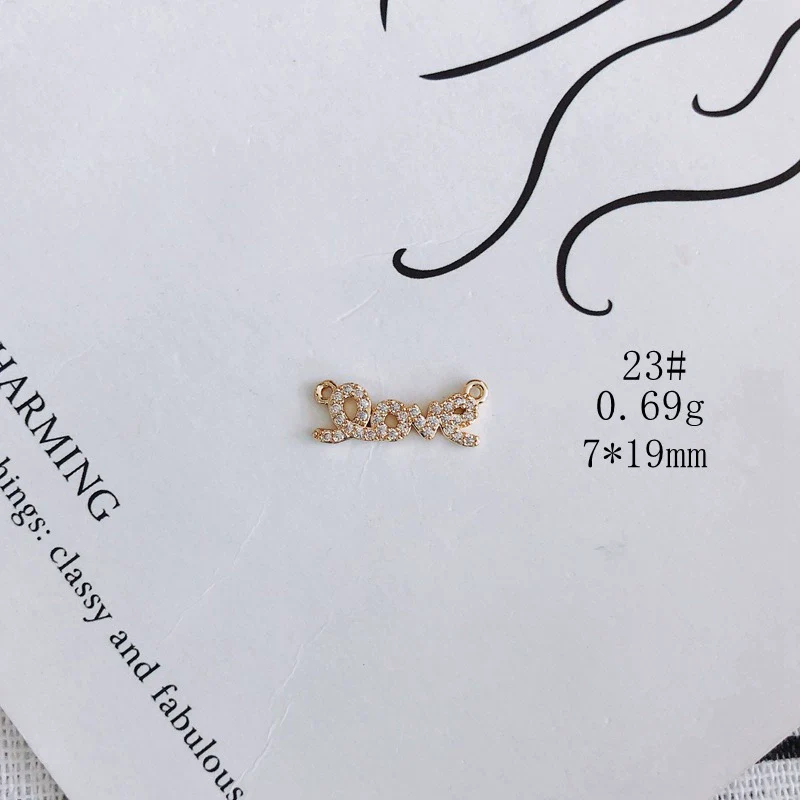 Wholesale Jewelry Accessories Copper And Zircon Inlaid Love Moon Wings Cross Pendant - Image 28