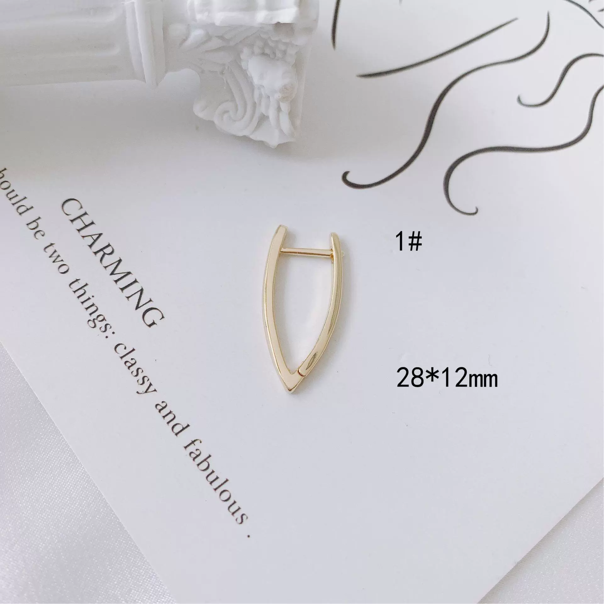 Wholesale Jewelry Accessories Copper Plated 18K Gold Inlaid Zircon Geometric Heart Square Round Earrings - Image 6