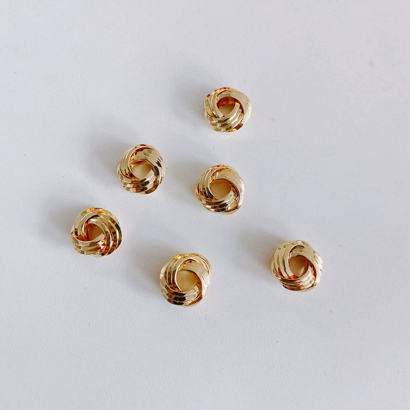 Wholesale Jewelry Accessories Copper With Copper Plating And Gold Beads For Ring Earrings Necklace - Image 12