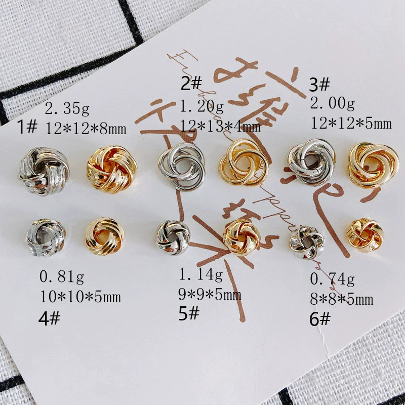 Wholesale Jewelry Accessories Copper With Copper Plating And Gold Beads For Ring Earrings Necklace - Image 2