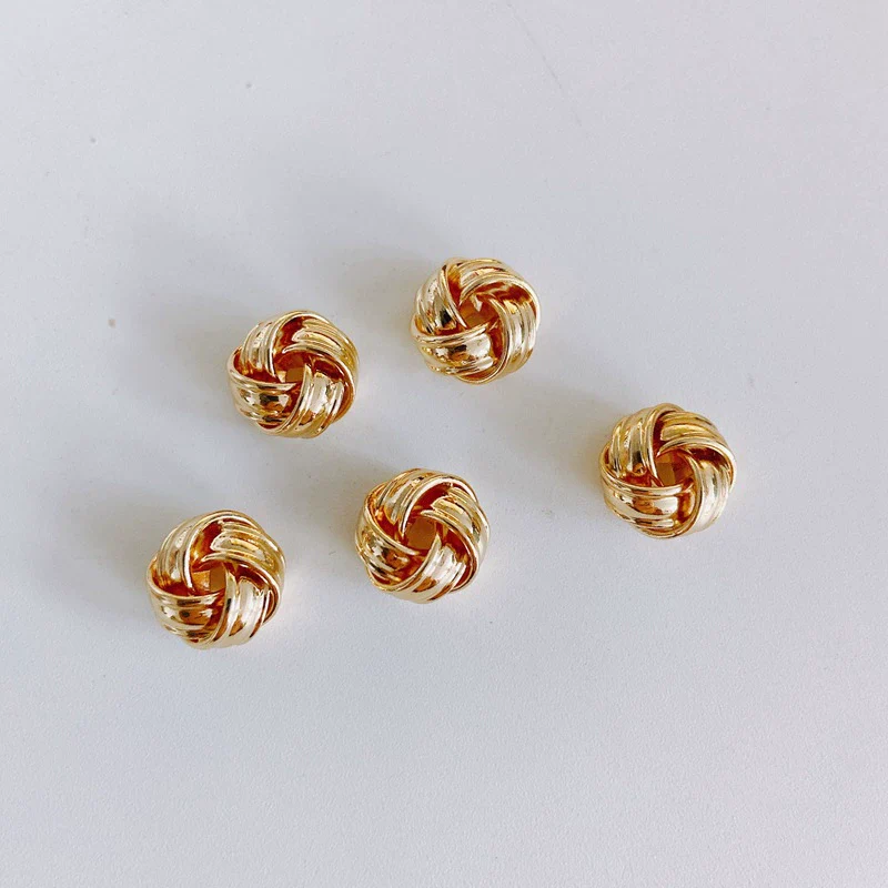 Wholesale Jewelry Accessories Copper With Copper Plating And Gold Beads For Ring Earrings Necklace - Image 6