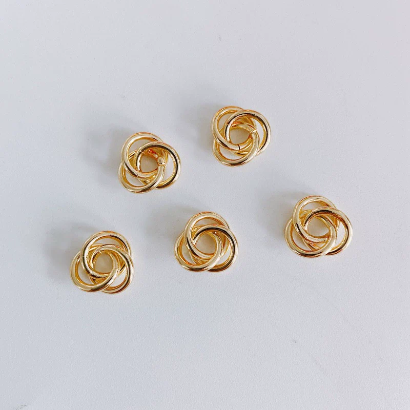 Wholesale Jewelry Accessories Copper With Copper Plating And Gold Beads For Ring Earrings Necklace - Image 8