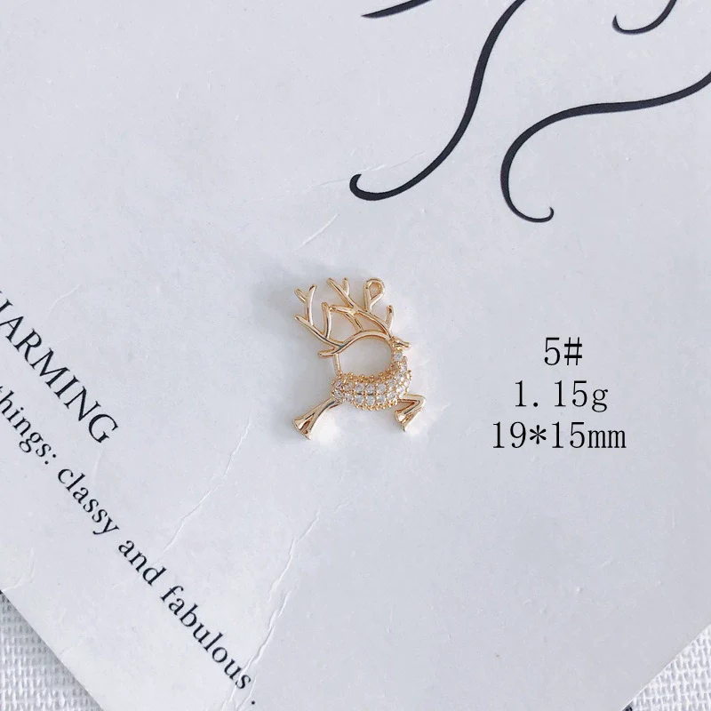 Wholesale Jewelry Accessories Copper Zircon Inlay Flower Moon Hollow Necklace Material - Image 10