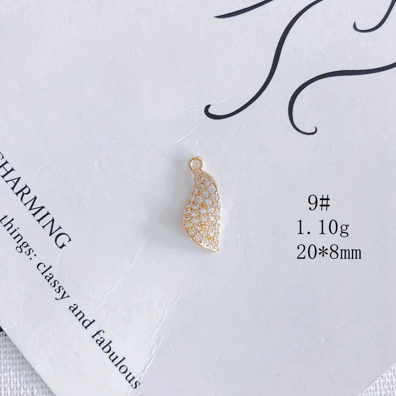 Wholesale Jewelry Accessories Copper Zircon Inlay Flower Moon Hollow Necklace Material - Image 14