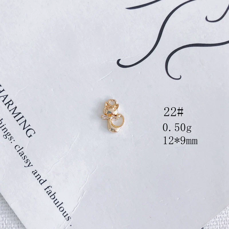 Wholesale Jewelry Accessories Copper Zircon Inlay Flower Moon Hollow Necklace Material - Image 27