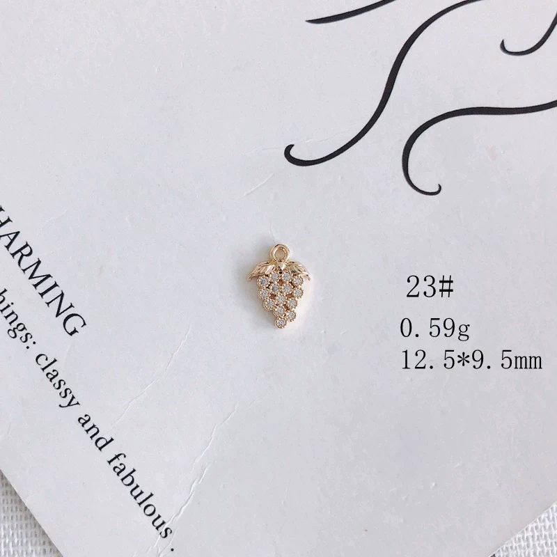 Wholesale Jewelry Accessories Copper Zircon Inlay Flower Moon Hollow Necklace Material - Image 28