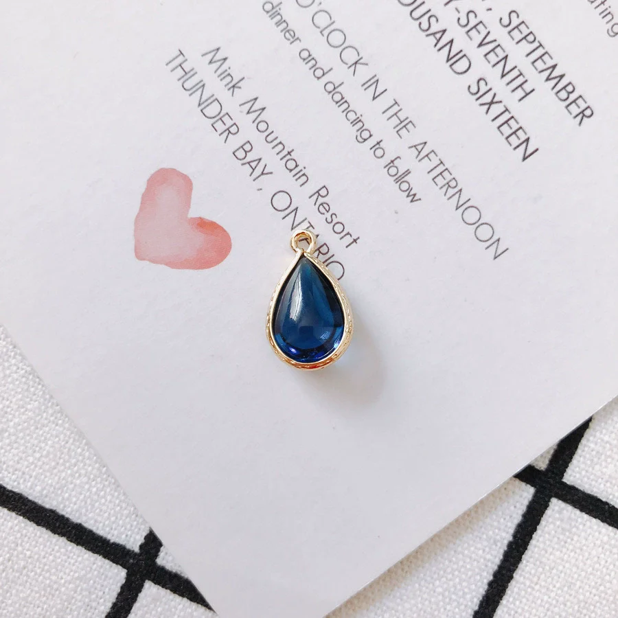 Wholesale Jewelry Accessories Glass Glaze Teardrop Shape Pendant For Bracelet And Necklace - Image 11
