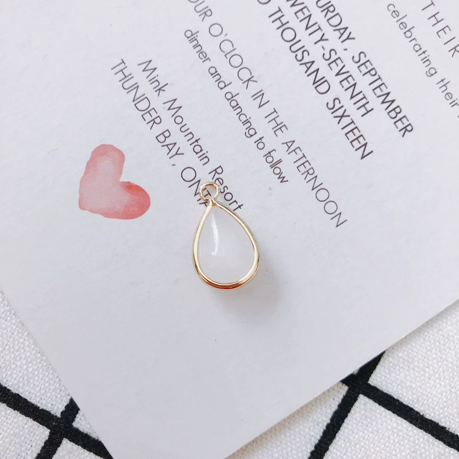Wholesale Jewelry Accessories Glass Glaze Teardrop Shape Pendant For Bracelet And Necklace - Image 12