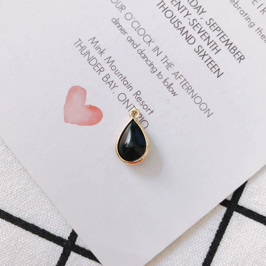 Wholesale Jewelry Accessories Glass Glaze Teardrop Shape Pendant For Bracelet And Necklace - Image 13