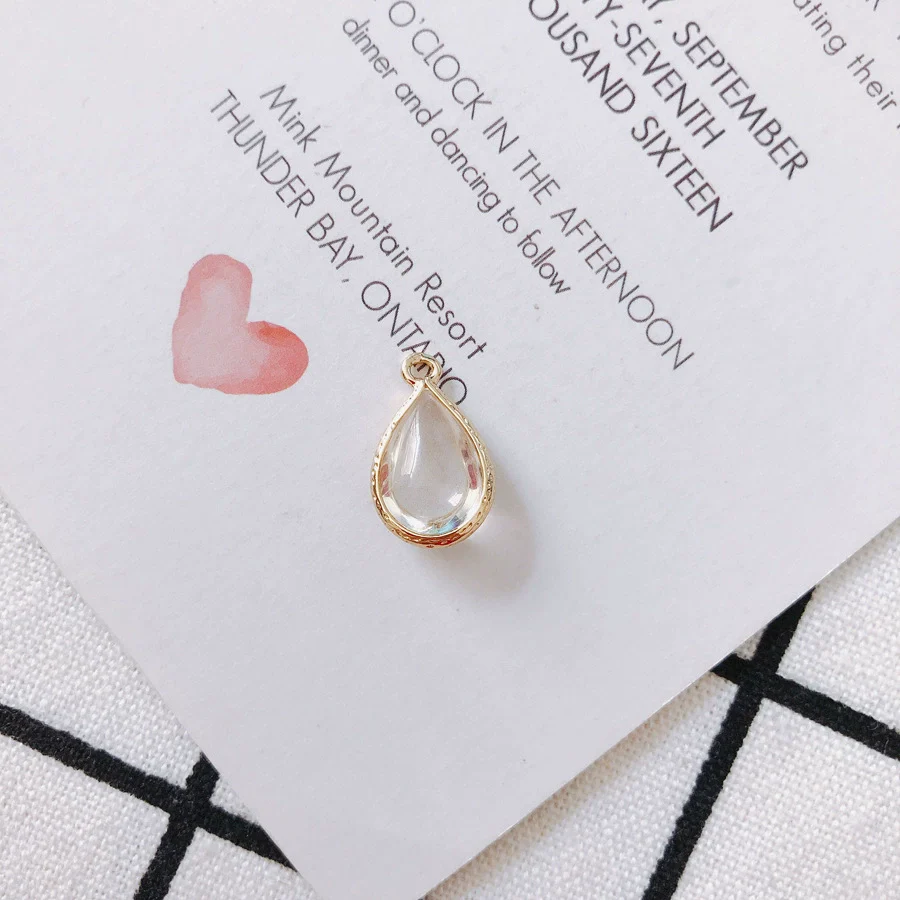 Wholesale Jewelry Accessories Glass Glaze Teardrop Shape Pendant For Bracelet And Necklace - Image 14