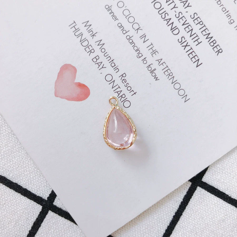 Wholesale Jewelry Accessories Glass Glaze Teardrop Shape Pendant For Bracelet And Necklace - Image 15