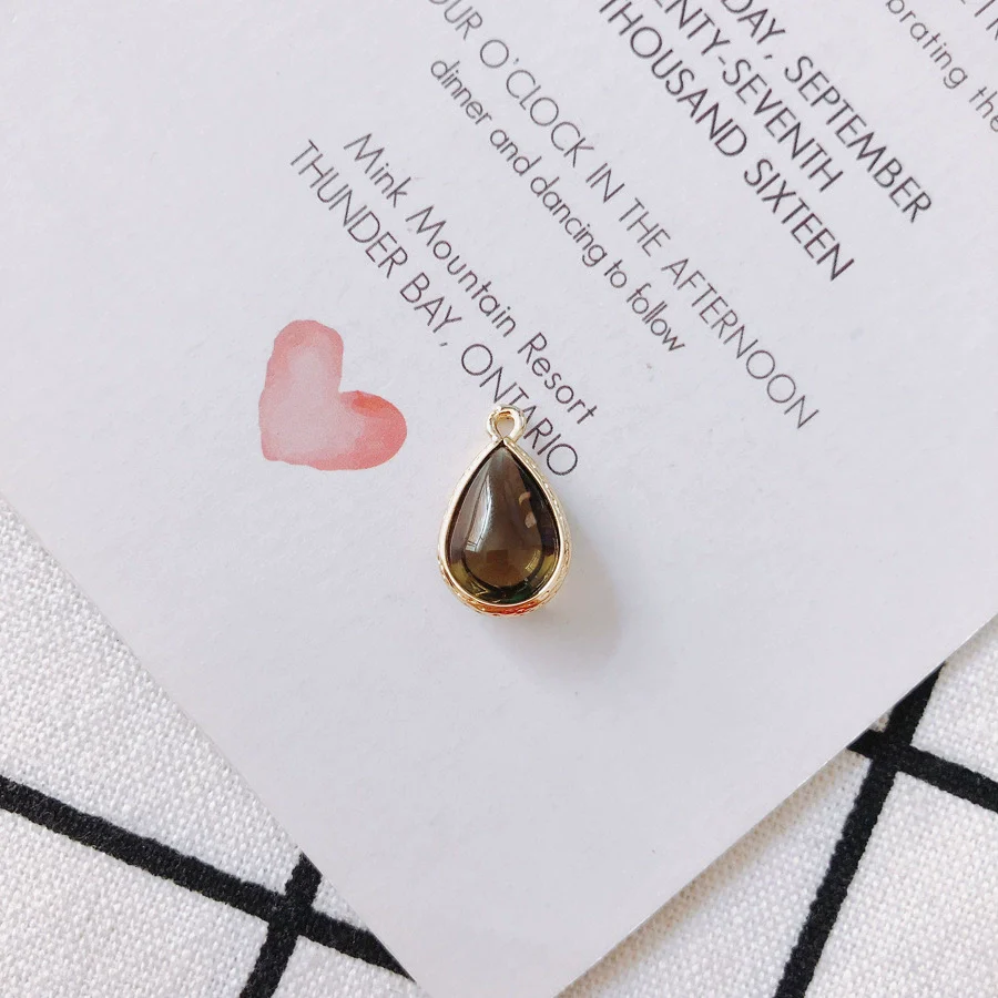 Wholesale Jewelry Accessories Glass Glaze Teardrop Shape Pendant For Bracelet And Necklace - Image 6