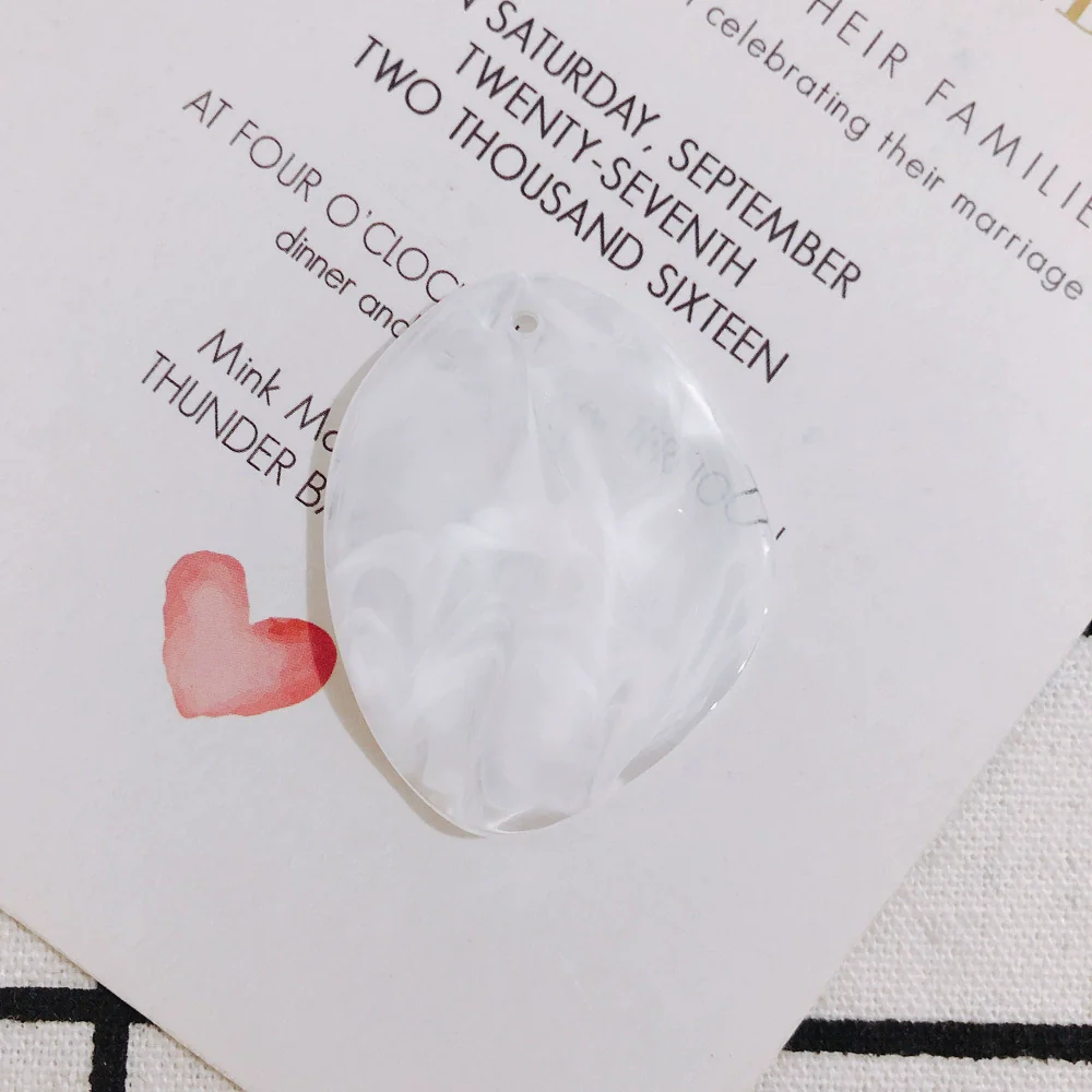 Wholesale Jewelry Accessories Halo Resin Round Earrings With Holes - Image 11