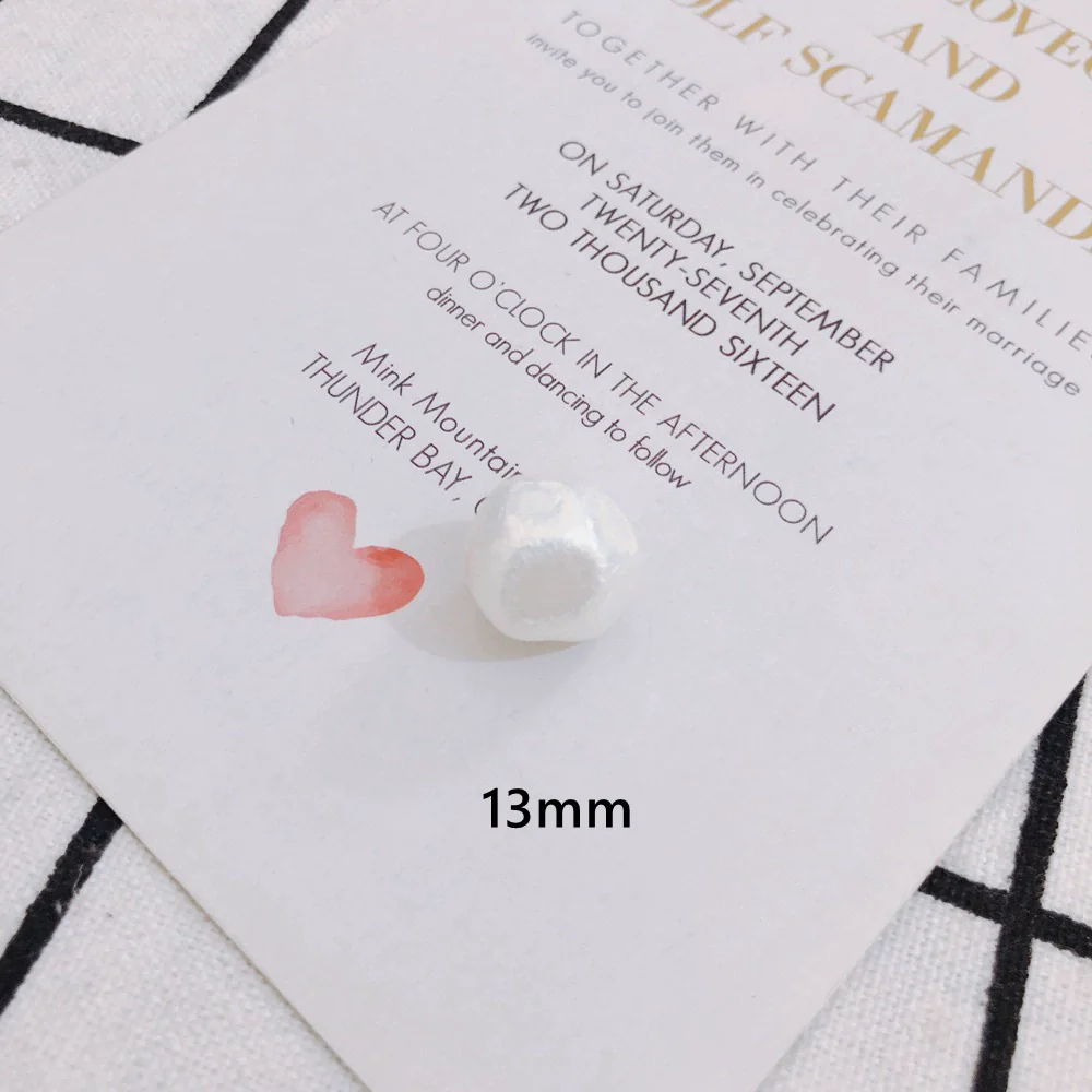 Wholesale Jewelry Accessories Plastic Resin Imitation Pearl Shaped Beads Earrings Hair Accessories With Magic Pearlescent Wrinkle Effect - Image 11