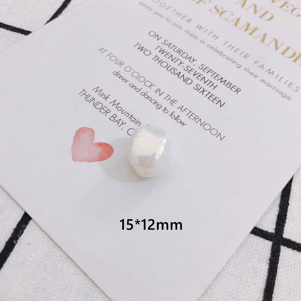 Wholesale Jewelry Accessories Plastic Resin Imitation Pearl Shaped Beads Earrings Hair Accessories With Magic Pearlescent Wrinkle Effect - Image 12