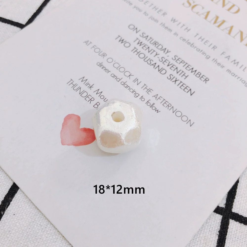 Wholesale Jewelry Accessories Plastic Resin Imitation Pearl Shaped Beads Earrings Hair Accessories With Magic Pearlescent Wrinkle Effect - Image 6