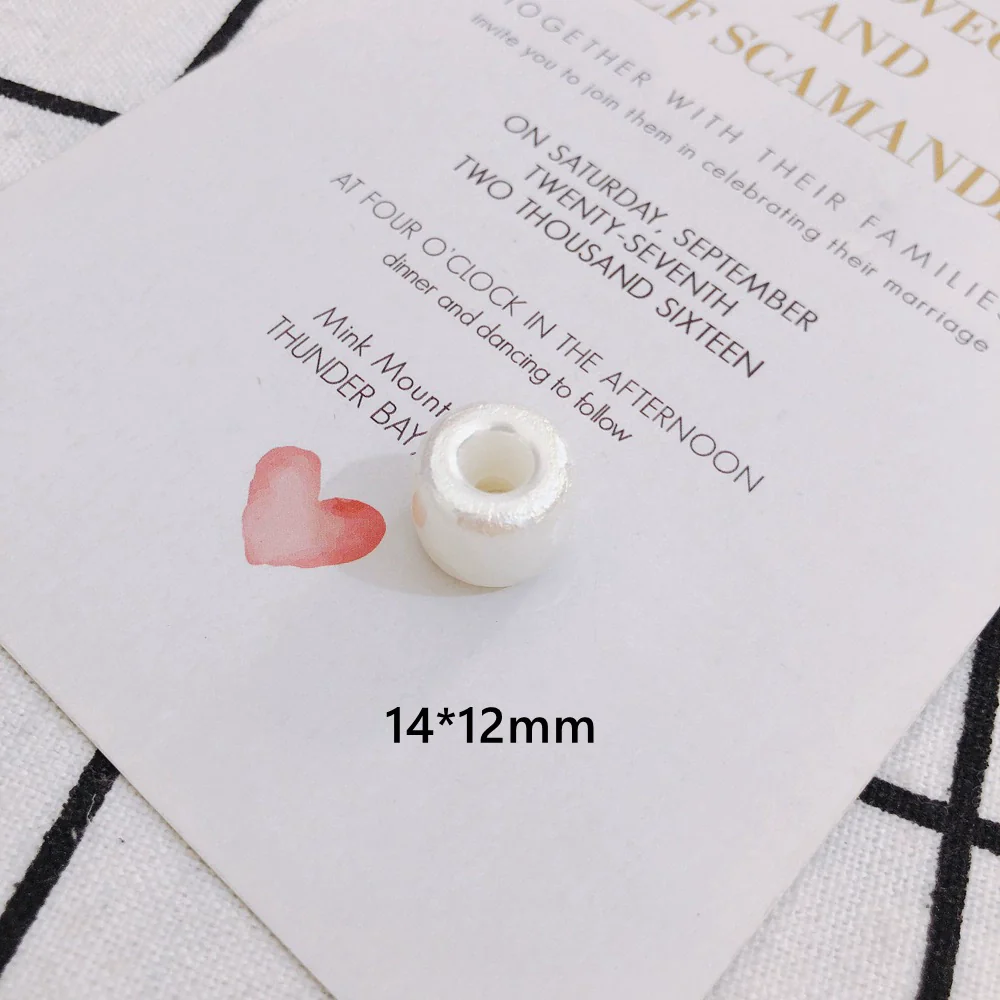 Wholesale Jewelry Accessories Plastic Resin Imitation Pearl Shaped Beads Earrings Hair Accessories With Magic Pearlescent Wrinkle Effect - Image 7