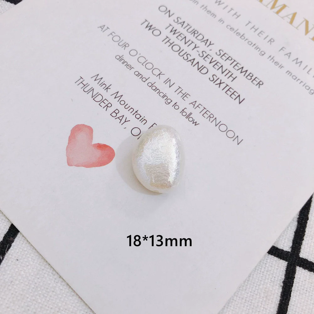 Wholesale Jewelry Accessories Plastic Resin Imitation Pearl Shaped Beads Earrings Hair Accessories With Magic Pearlescent Wrinkle Effect - Image 8