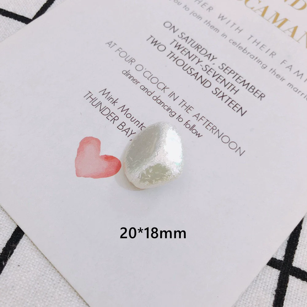 Wholesale Jewelry Accessories Plastic Resin Imitation Pearl Shaped Beads Earrings Hair Accessories With Magic Pearlescent Wrinkle Effect - Image 9