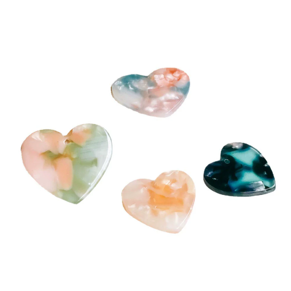 Wholesale Jewelry Accessories Plastic Resin Love Art Earrings Bracelet Pendant Harajuku Style - Image 4