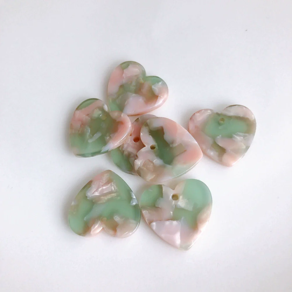 Wholesale Jewelry Accessories Plastic Resin Love Art Earrings Bracelet Pendant Harajuku Style - Image 7
