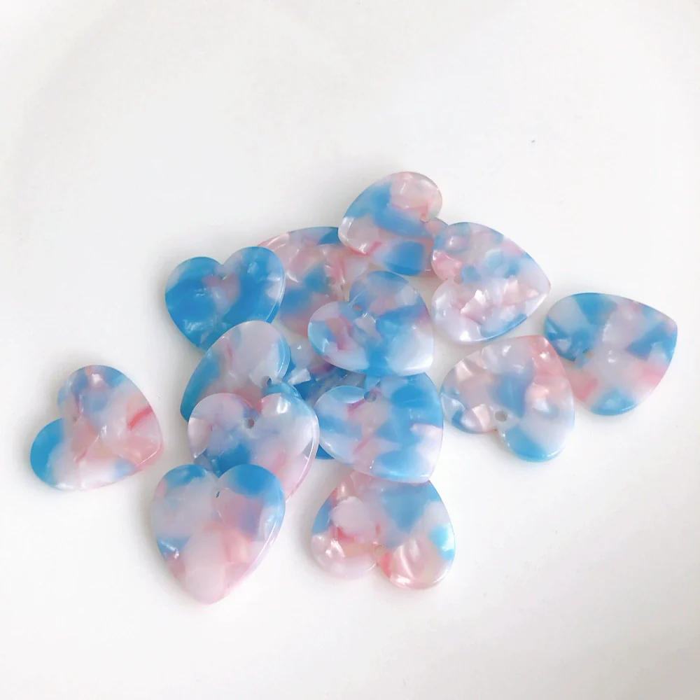 Wholesale Jewelry Accessories Plastic Resin Love Art Earrings Bracelet Pendant Harajuku Style - Image 9