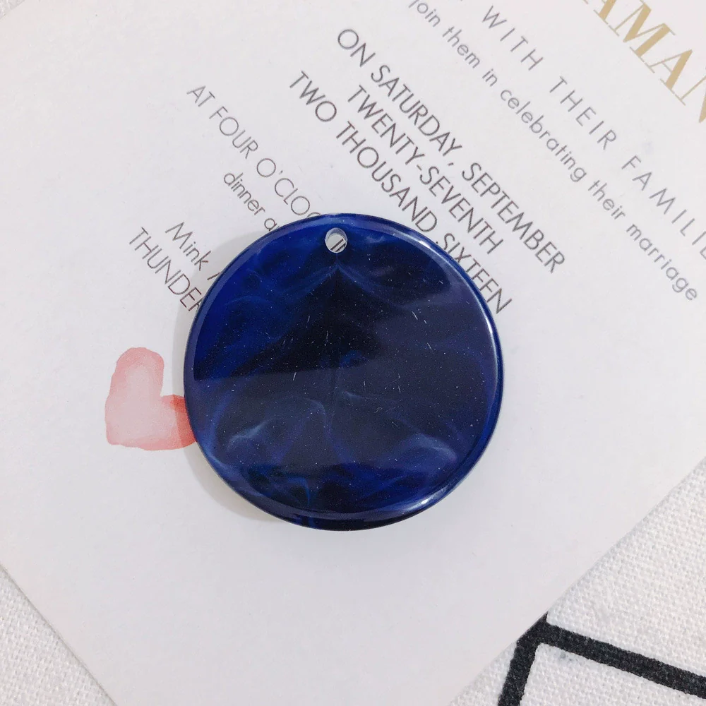 Wholesale Jewelry Accessories Plastic Resin Round Halo Earrings With Holes Pendant - Image 14