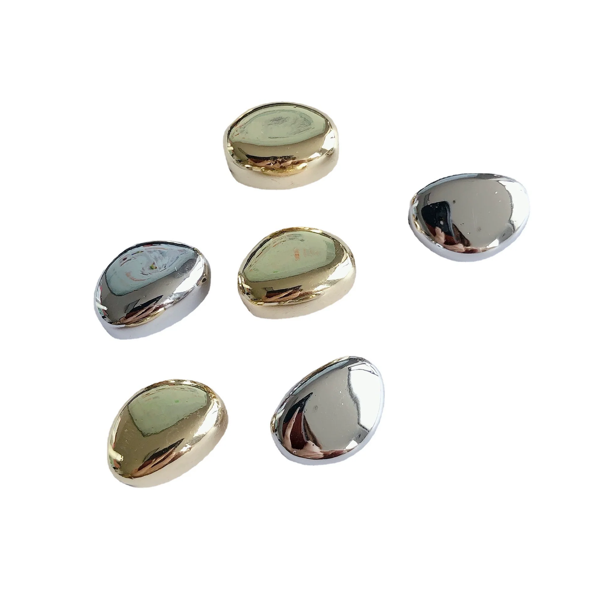 Wholesale Jewelry Accessories Resin Plastic Irregular Bean Earrings Bracelet Necklace With Color Protection Electroplating - Image 4