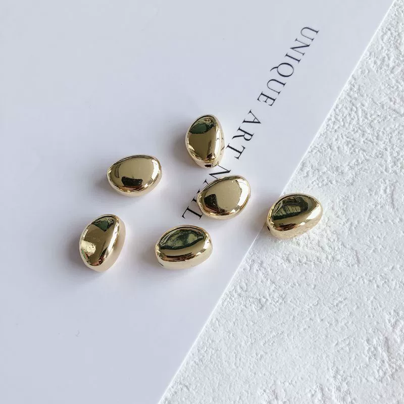 Wholesale Jewelry Accessories Resin Plastic Irregular Bean Earrings Bracelet Necklace With Color Protection Electroplating - Image 7