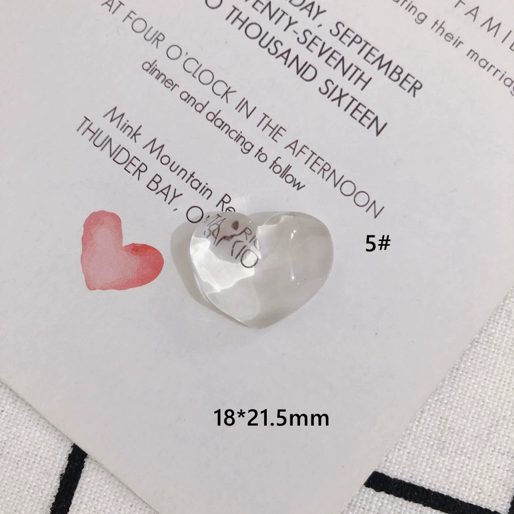 Wholesale Jewelry Accessories Transparent Glass And Plastic Resin Irregular Shaped Environmental Protection Patch Material - Image 10