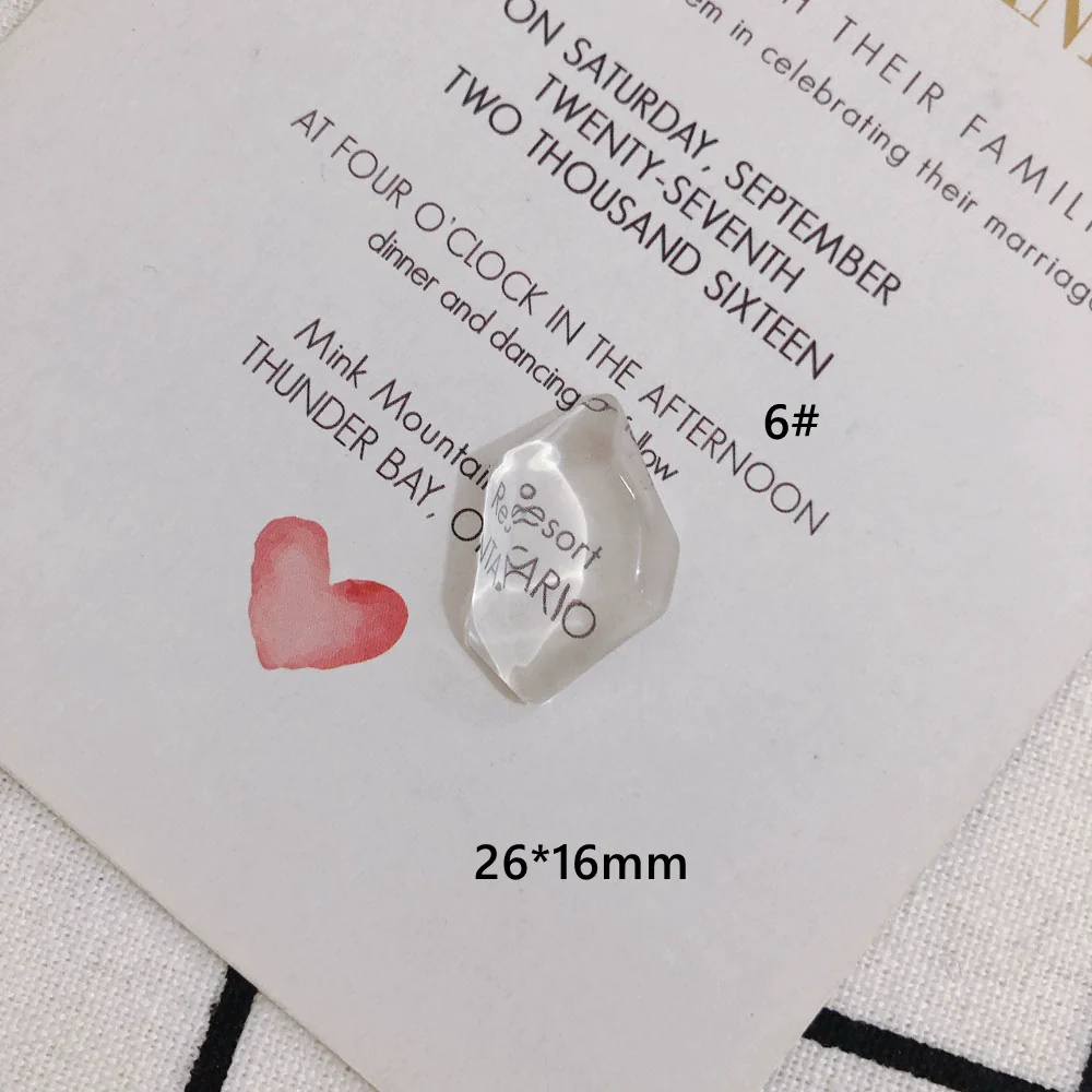 Wholesale Jewelry Accessories Transparent Glass And Plastic Resin Irregular Shaped Environmental Protection Patch Material - Image 11