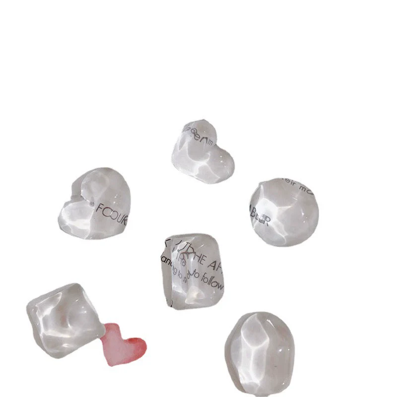Wholesale Jewelry Accessories Transparent Glass And Plastic Resin Irregular Shaped Environmental Protection Patch Material - Image 5
