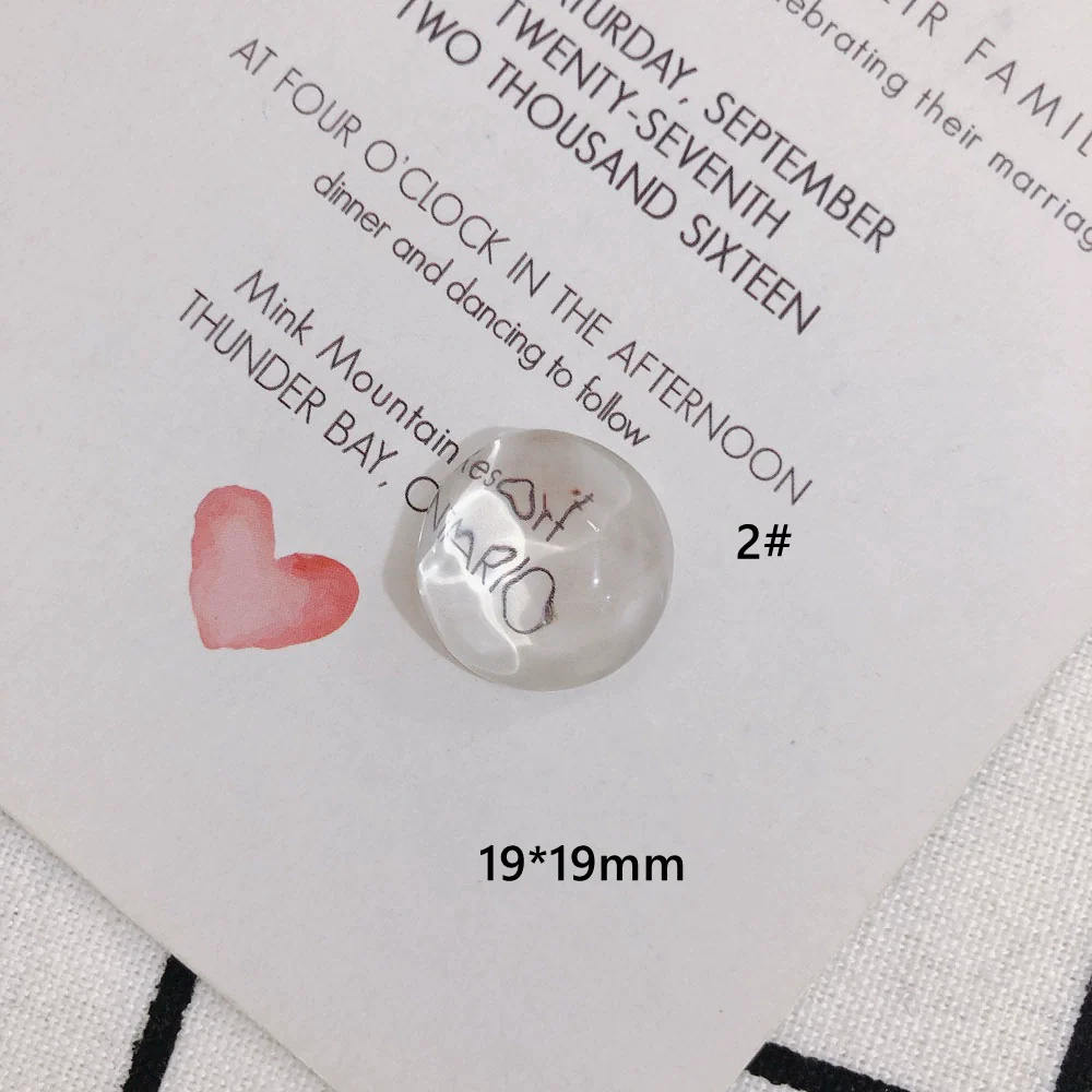 Wholesale Jewelry Accessories Transparent Glass And Plastic Resin Irregular Shaped Environmental Protection Patch Material - Image 7