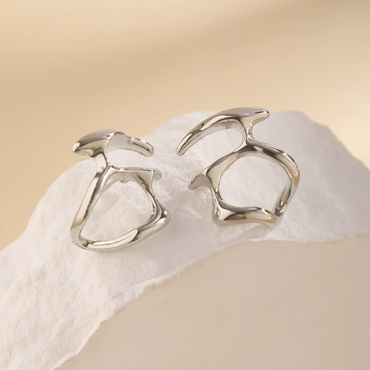 Wholesale Jewelry Alloy Drop Earrings Sweet Geometric Style Electroplated - Image 4