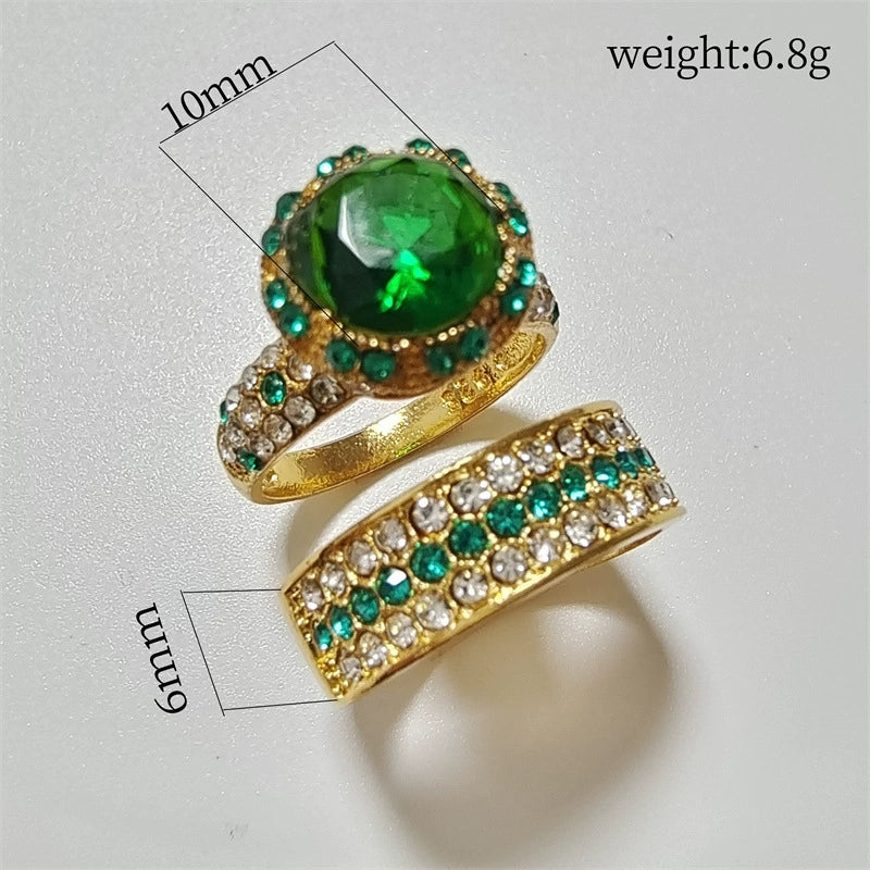 Wholesale Jewelry Alloy Geometric Electroplating Ring For Women - Image 2