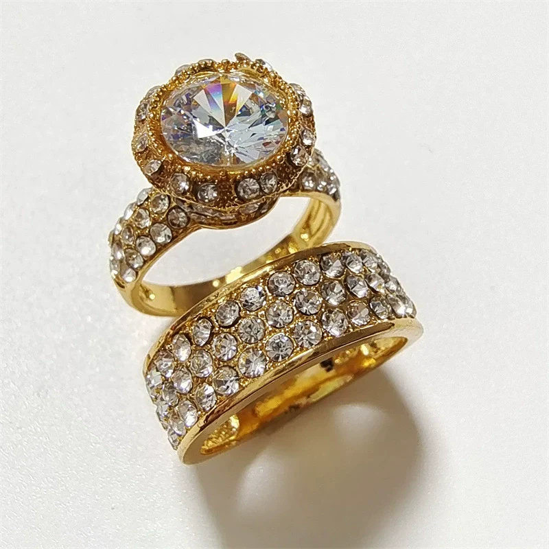 Wholesale Jewelry Alloy Geometric Electroplating Ring For Women - Image 3