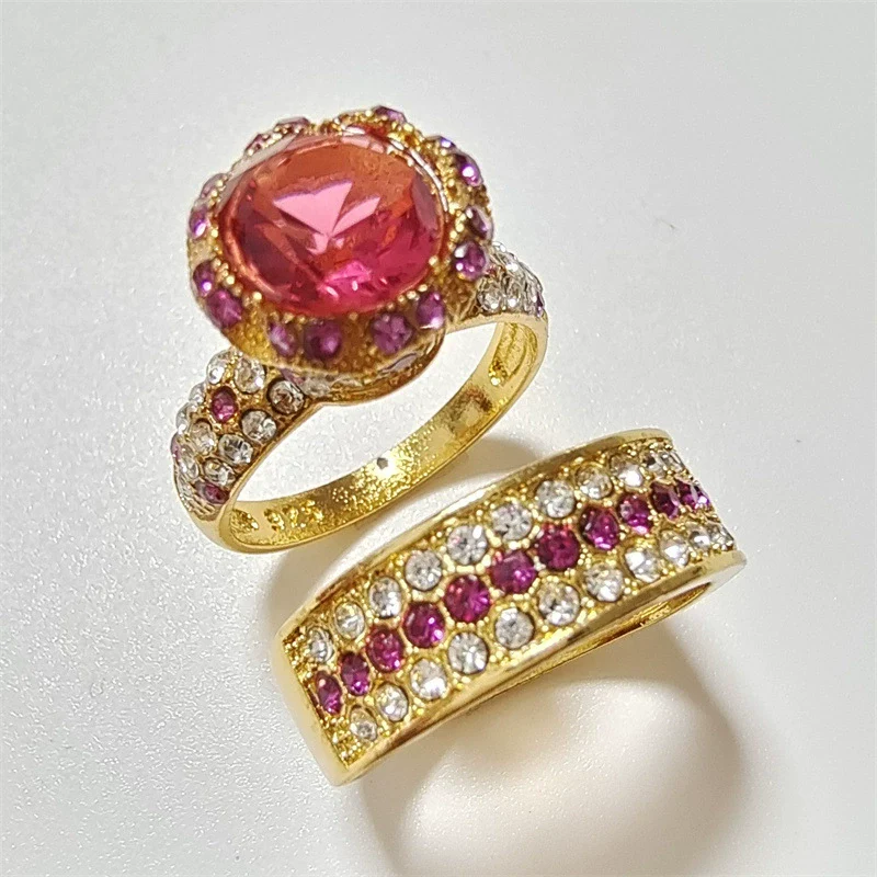 Wholesale Jewelry Alloy Geometric Electroplating Ring For Women - Image 4