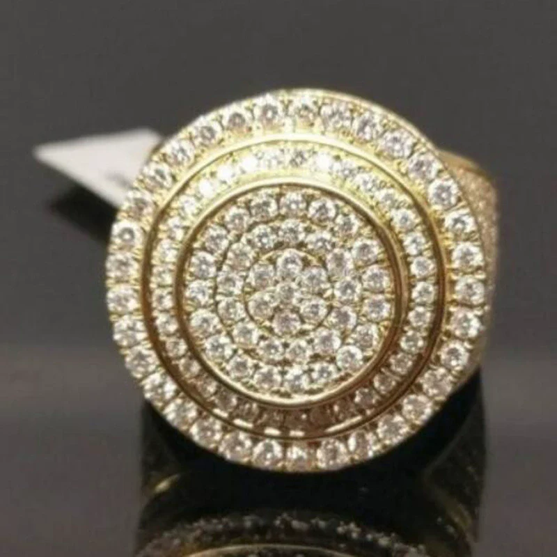 Wholesale Jewelry Alloy Geometric Hiphop Style Electroplated Ring For Men And Women - Image 3