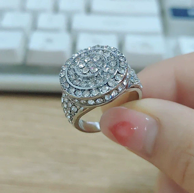 Wholesale Jewelry Alloy Geometric Hiphop Style Electroplated Ring For Men And Women - Image 7