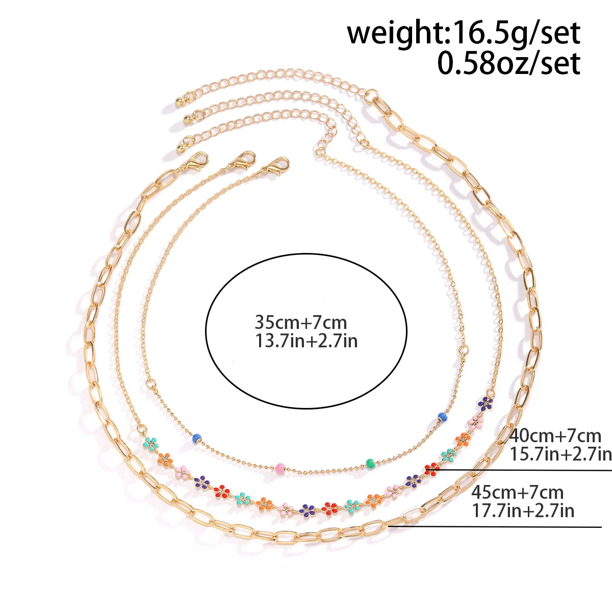 Wholesale Jewelry Alloy Heart Star Geometric Electroplated Necklace For Women - Image 5