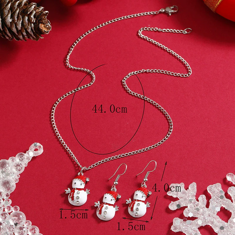 Wholesale Jewelry Alloy Kitty Animated Protagonist Style Water Wave Chain 2Piece Set Christmas Set Environmental Protection - Image 3