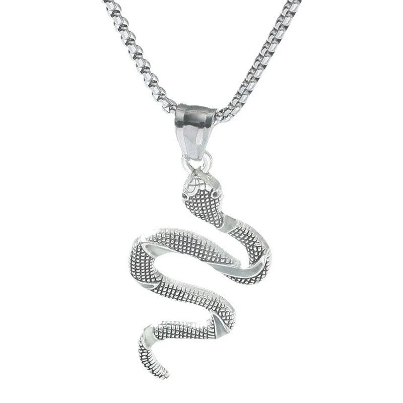 Wholesale Jewelry Alloy Snake Pendant Electroplating Zodiac Animal Style Necklace - Image 5
