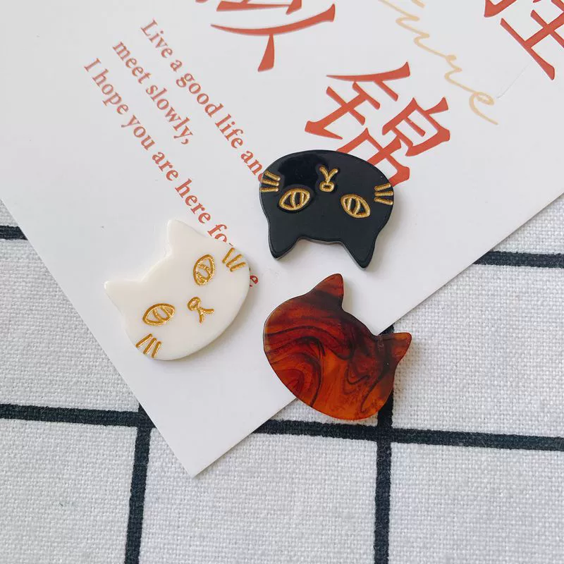 Wholesale Jewelry Base Accessories Plastic Resin Cat Fashion Trend Cute Style - Image 4