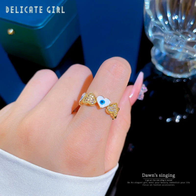 Wholesale Jewelry Brass Ring With Zircon Inlay And Crown Pattern For Women - Image 2