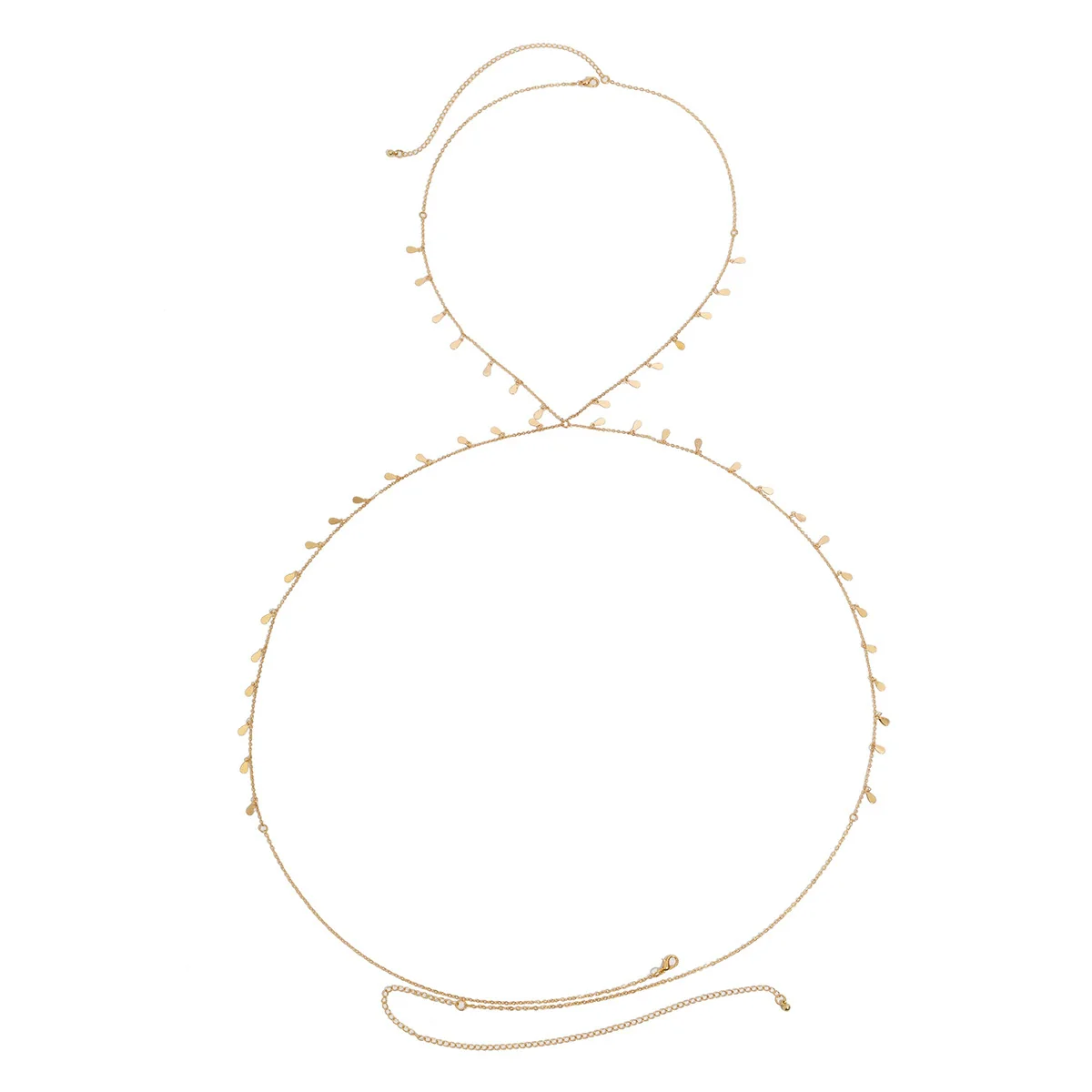 Wholesale Jewelry Butterfly Crystal Bikini Chest Chain Women's Copper Animals Style Electroplated Body Chain - Image 4