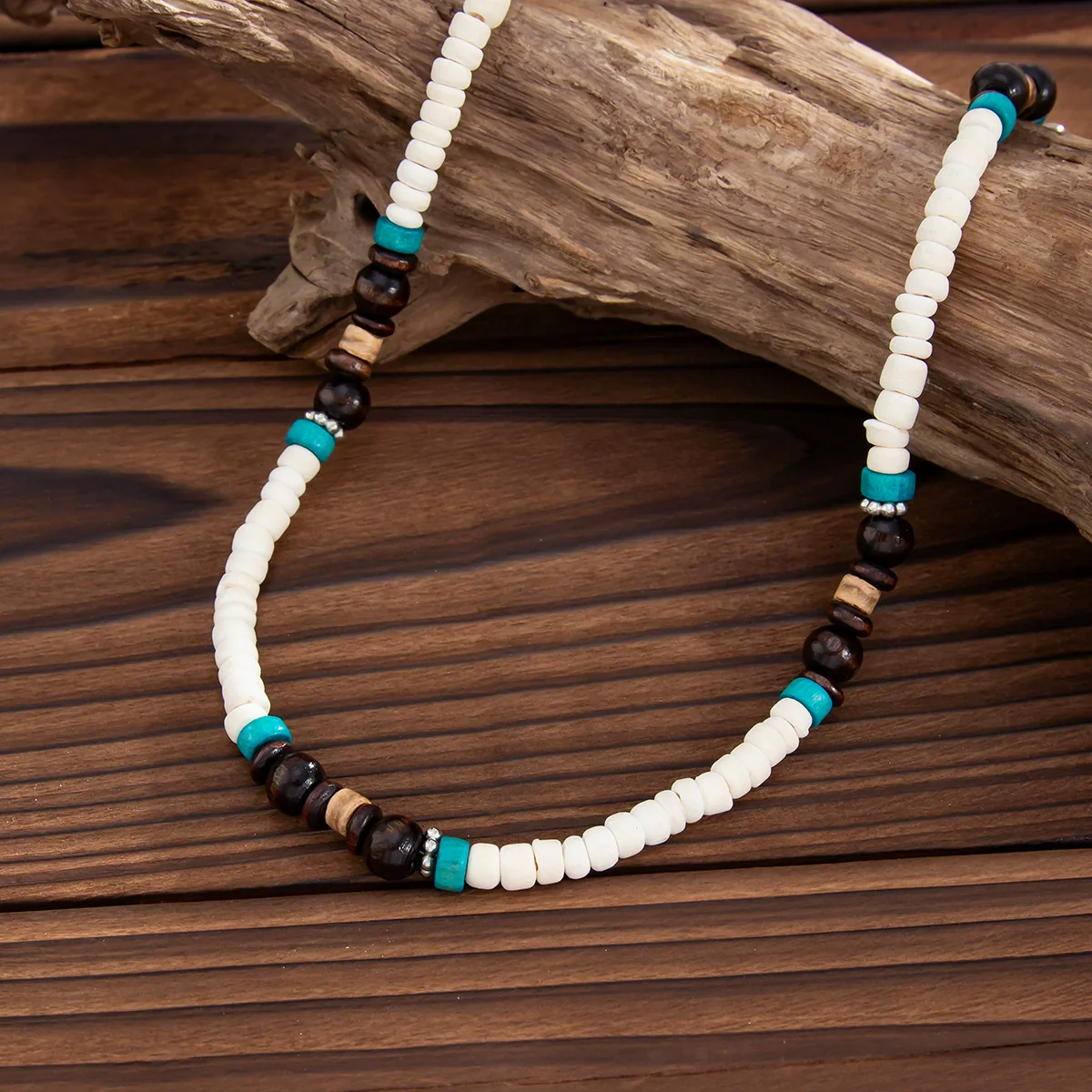 Wholesale Jewelry Coconut Shell Geometric Handmade Men's Necklace - Image 4